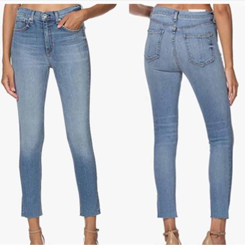 Rag & Bone High Rise Ankle Skinny Jeans .
